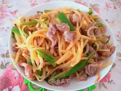 Cow and potatoes