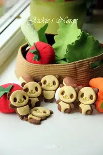 Toon panda cookies
