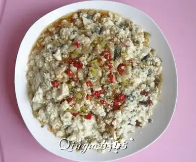 Tofu in eggs