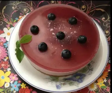 Blueberry frozen cheese