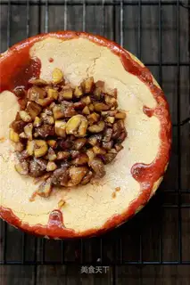 Caramel chestnut cake