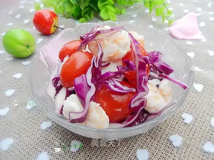 Shrimp vegetable salad