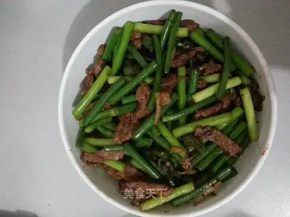 Garlic fried meat