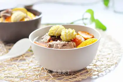 Vegetable abalone steak soup