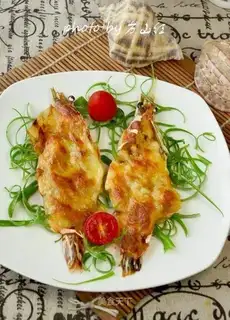 Garlic cheese shrimp