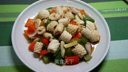 No oiled pepper squid rolls