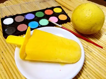 Mango jelly ice cream
