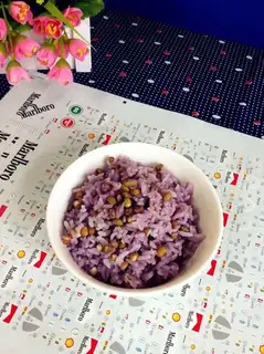 Green bean purple rice