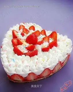 Butter strawberry cake