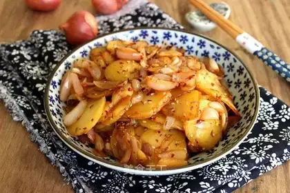 Barbecue potato chips