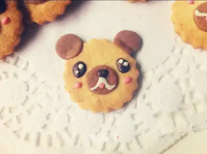 Coconut bear cookies