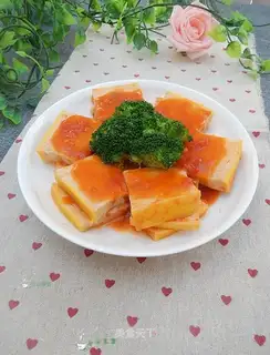 Cheese and fish cake