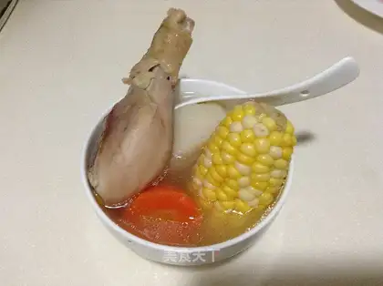 The corn carrot soup from Weishan