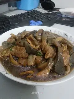 Mushroom fried meat