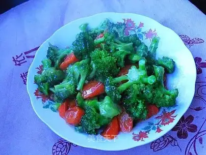 Fried broccoli