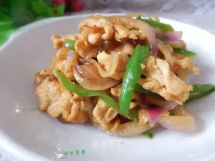 Onion fried chicken silk