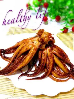 Roasted squid