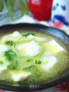 Cod tofu soup