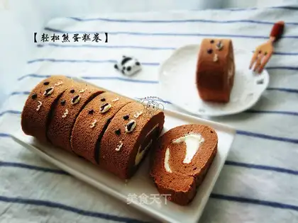 Easy bear cake roll