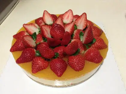 Frozen lemon cheesecake