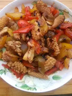 The pepper squid