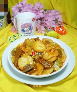 Hot fried rice cake