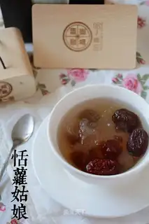 Peachy gel for soup