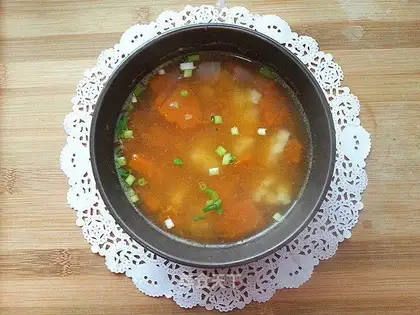 Pumpkin noodle soup