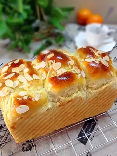 Orange almond braid toast