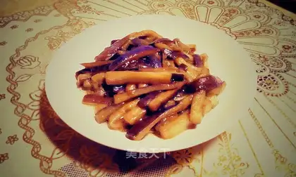 Electric rice and eggplant