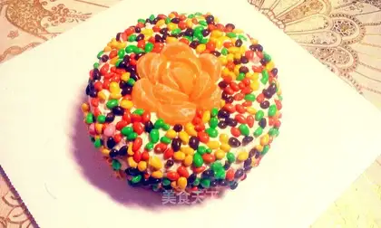 Chocolate bean cream cake