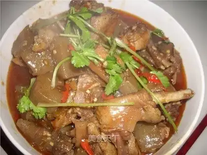 Roasted duck with konjac