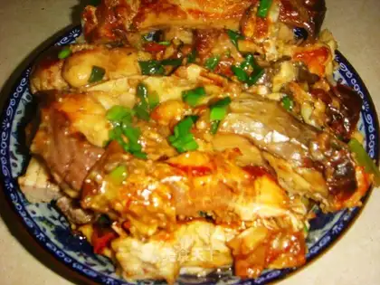 Pan-fried fish nuggets