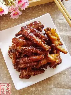 Tiger skin chicken feet