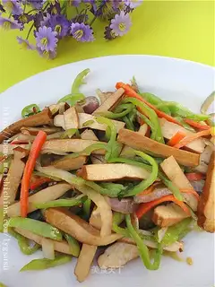 stir-fried three-colored dried tea