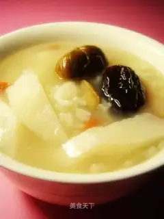 Yams and chestnuts porridge