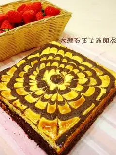 Marble cheese brownie