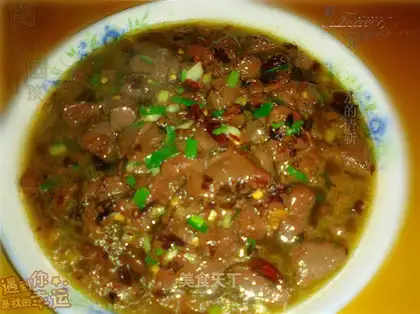 braised pig blood