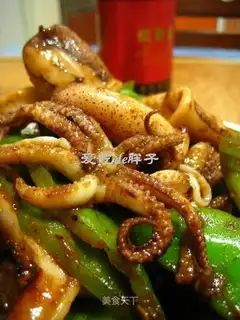 stir-fried pen tube with pepper