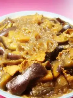 Stewed pork and eggplant vermicelli