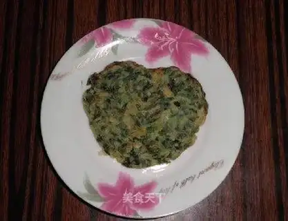 Celery leaf egg cake