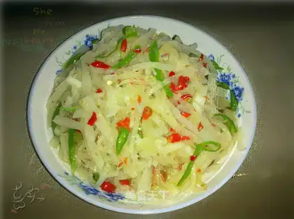White Jade Shredded with Double Pepper