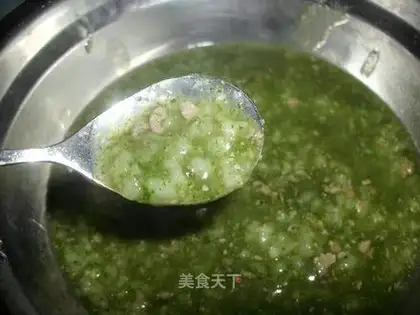 pork liver and spinach porridge