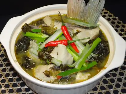 fish with Chinese sauerkraut