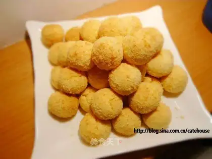 Sandwich shredded coconut balls