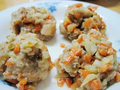 Potato carrot meatballs