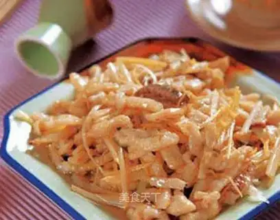 Sauteed shredded fish