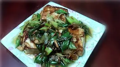 Ginger and onion tofu