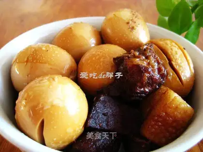 braised pork and egg