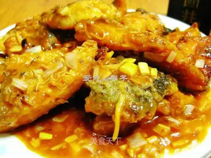 Sweet and sour fish nuggets